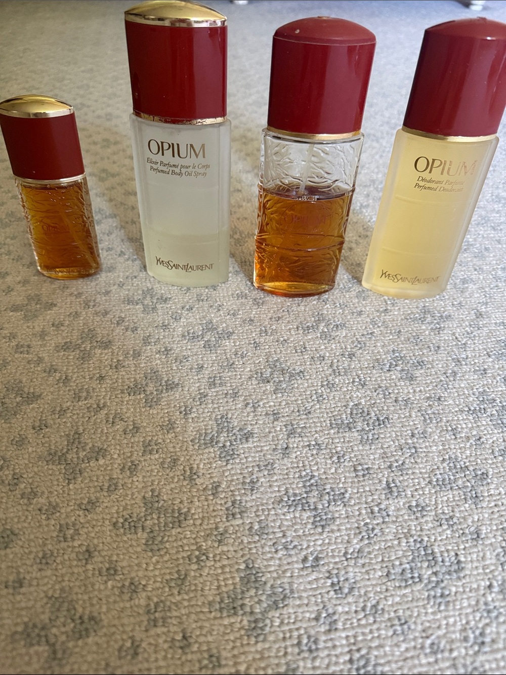 Yves Saint Laurent Opium Perfume Collection - Red Caps